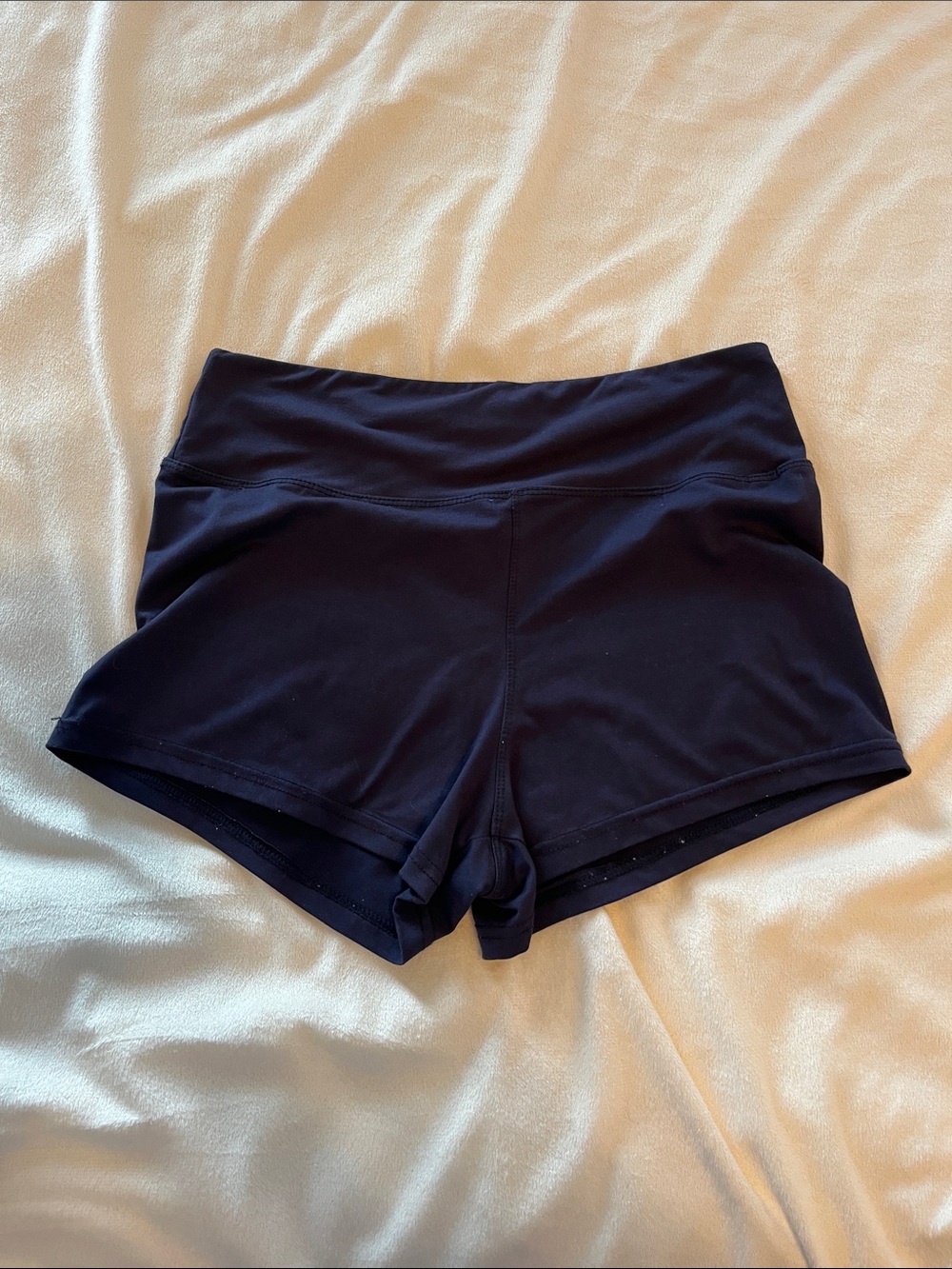 Women’s navy blue workout shorts